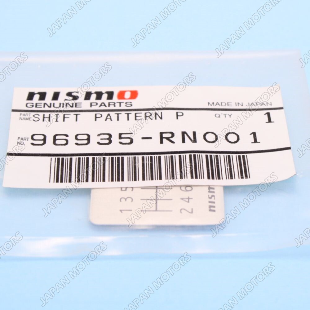 パーツ NAITO1112 Japan Made For NISSAN Nismo 6 Speed Shift Pattern Badge