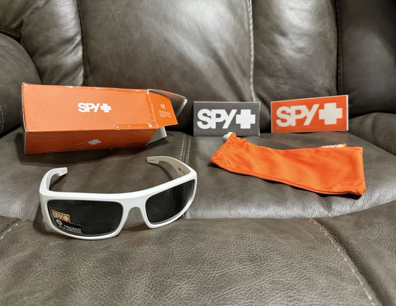 SPY Optic Piper, Rectangular Wrap Sunglasses, Col… - image 2