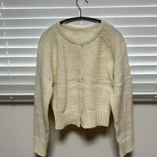 Ivory Knit Cardigan - Casual Warm Sweater