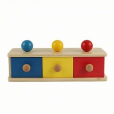 Child-Centered Drawer Box Early Learning Object Permanence Box Hand-Eye