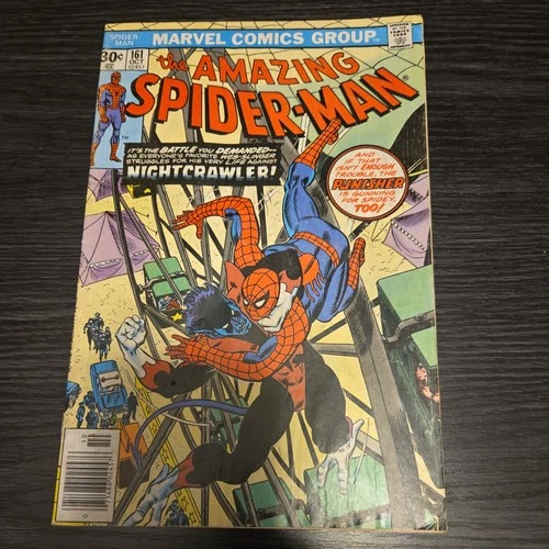 Amazing Spider-Man #161 Marvel Comics 1976 Nightcrawler Appearance 2