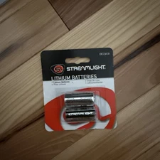 Streamlight 3V CR123A Lithium Batteries (2 Pack) 85175
