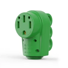 RVGUARD 50 Amp RV Replacement Plug, NEMA 14-50P Female Receptacle, 50 Amp 125/25