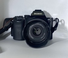 Sony Alpha A7 24.3MP Full Frame Mirrorless Digital Camera, 35mm 1.7 Viltrox Lens