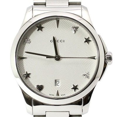 Gucci G Timeless 38MM Quarz Stahl Uhr YA1264028 119261396