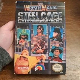 WWF WrestleMania: Steel Cage Challenge (NES Nintendo) - Testato - Autentico