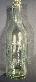 Tooled Top Mason & Co Sausalito. Cal. Soda Bottle