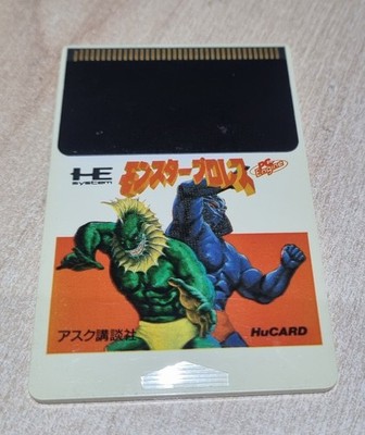 PC Engine Monster Pro Wrestling Karte NEC PC Engine PCE HU Japan NTSC J