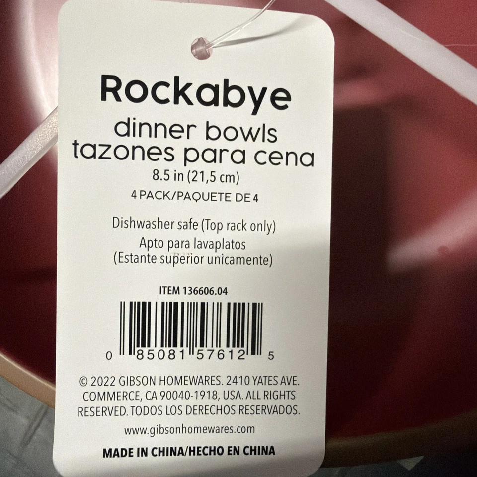 Dinner Bowls Set Of 4 Brand New Gibson Home - Image 2 of 4