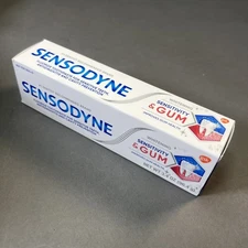 Sensodyne Sensitivity & Gum Whitening Toothpaste Gum Problems 3.4 Oz Each 10/25