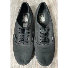 NWOT Unisex Vans Authentic All Black Sneakers Size 7 M, 8.5 W