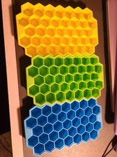 Silicone Ice Cube Trays 3 Hex And 3 Rectangular, Dog Treat Molds