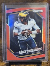 2025 Prizm Black NIL Bryce Underwood Red /299