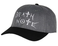 Death Note Anime Manga Embroidered Logo Design OSFM Precurved Snapback Hat