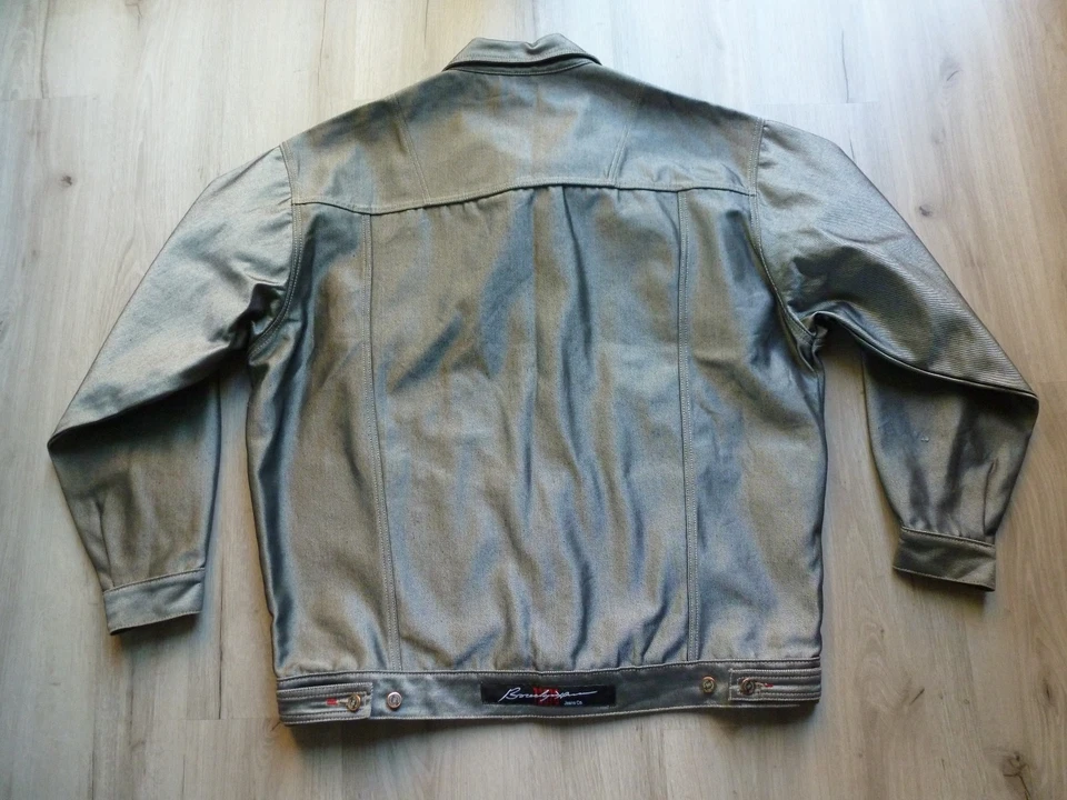 De Colección Brooklyn Express Denim Camionero Chaqueta Jeans Conjunto 2XL 38x36 Hip Hop Suelto Y2k Foto 4 de 4