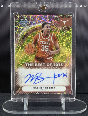 2025-26 Topps Bowman U Best Madison Booker Auto #BA-MB 60/75 Texas