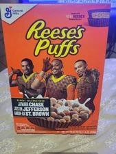 JA'Marr Chase, Justin Jefferson & Amon-Ra St Brown Reese's Puffs Cereal Box