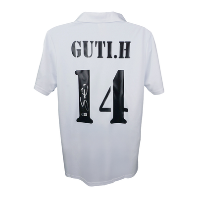 レアル・マドリード GUTI. HAZ サイン入りユニフォーム ベケット鑑定済 Guti Hernandez Signed Real Madrid FC Home Soccer Jersey #14 with
