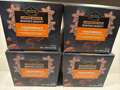 Gingerbread Cocoa Truffle Limited Edition 5.3 OZ Winter's Basket PS Lot Of 4 NEW