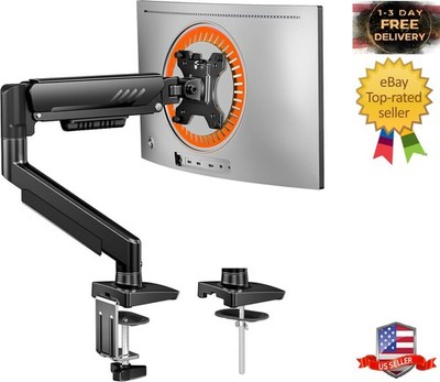 Single Monitor Arm, Fully Adjustable Mount for 13''-34'', Black
