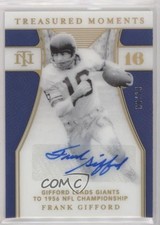 2021 Panini National Treasures Holo Gold /10 Frank Gifford #TM-FG Auto HOF 1m1a