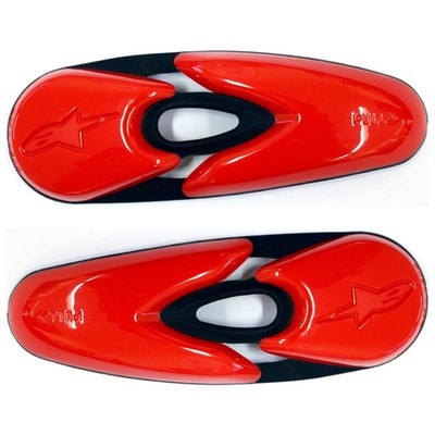 Alpinestars Replaceable Toe Sliders For Supertech/SMX R/5 Boots Pair Red New