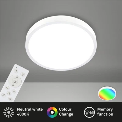 Deckenlampe Briloner LED 22W Ø 38CM Deckenlampe RGBW Dimmbar Fernbedienung 4000K - Bild 1 von 4