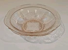 Hazel Atlas Pink Depression Glass Round Serving Bowl Royal Lace