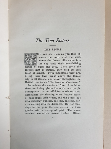 Legends of Vancouver by E Pauline Johnson 1911 Published for Geo S. Forsyth 1913 - Picture 13 of 18