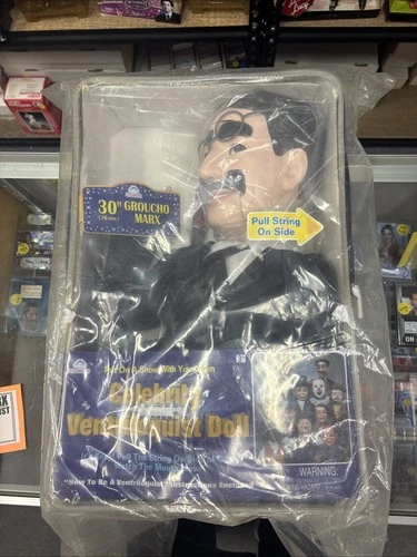 Vintage 2000 Goldberger 30” Groucho Marx Deluxe Ventriloquist Dummy w/ Case NEW