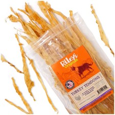 Riley's USA Made Turkey Tendons for Dogs - Single Ingredient, All-Natural Treat