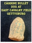 Civil War Relic: CARBINE Bullet Dug From E. Cavalry Field, Gettysburg.