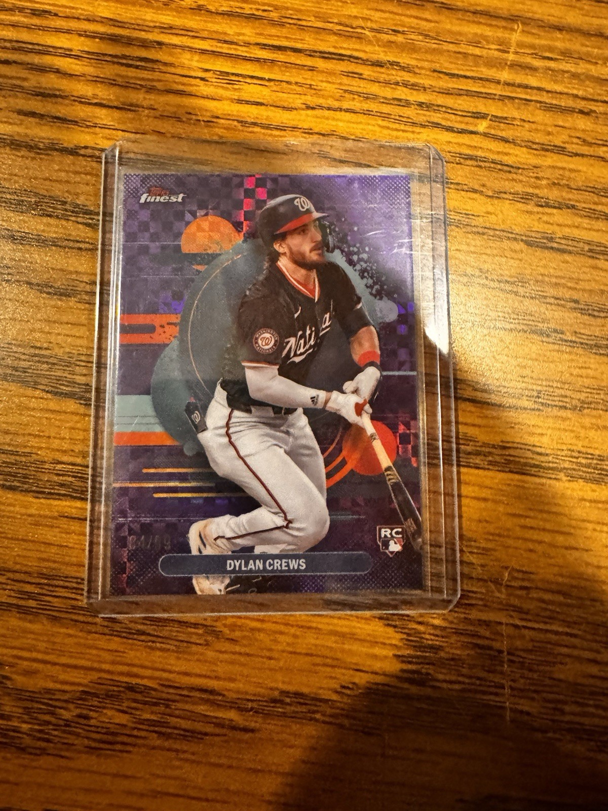 2025 Topps Finest - Uncommon Dylan Crews #125 Purple Refractor /99 (RC)