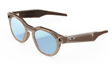 OAKLEY META HSTN 8002 AI Smart Sunglasses Brown / Deep Water Blue Prizm Polarizd