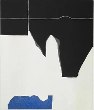 Giuseppe SANTOMASO "Spazio e nero" 1976 Acquatinta originale firmata