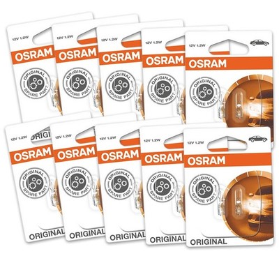 2W OSRAM 12V 2721 W1 W2x4 6D GLÜHLAMPE ORIGINAL LAMPE GLASSOCKELLAMPE 10x STÜCK