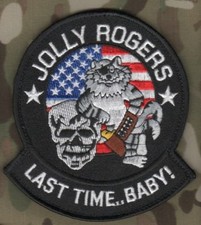 USN VF103 JOLLY ROGERS TOMCAT FIGHTING F-14 JET FIGHTER TOMCAT LAST TIME BABY