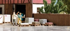 HO Scale Accessories - 1813 - Pallets with building material - Kit