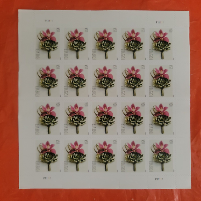 Contemporary Boutonniere - United States Postage Stamp | Wedding