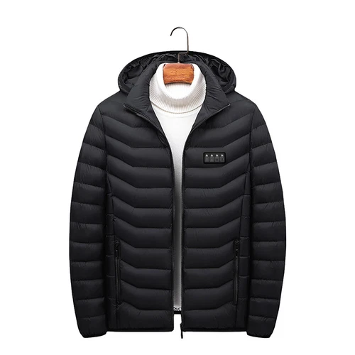 21 Bereiche Herren Beheizte Jacke USB Elektrische Heizung Weste Winter Outdoor Warm Mantel - Bild 9 von 21