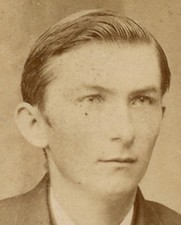 YOUNG MAN, FINE FEATURES. CDV. PITTSBURGH, PA.