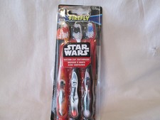 Star Wars Suction Cup Toothbrush 3 pack NEW BROKEN SEAL 