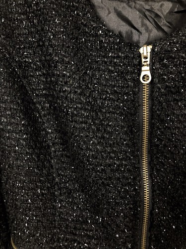 Tweed Jacket Sparkle Peplum Size Medium Twenty One 21 - Picture 7 of 7