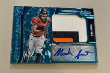 2019 Noah Fant Certified FOTL Freshman Fabric RPA TEAL SP #'d 15/15 Sick Patch