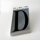 Self adhesive Reflective “D” letter chrome