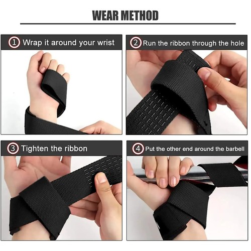 SKDK Hebegurte Grip Anti-Rutsch Workout Kreuzheben Gurte für Gewichtheben - Bild 4 von 5