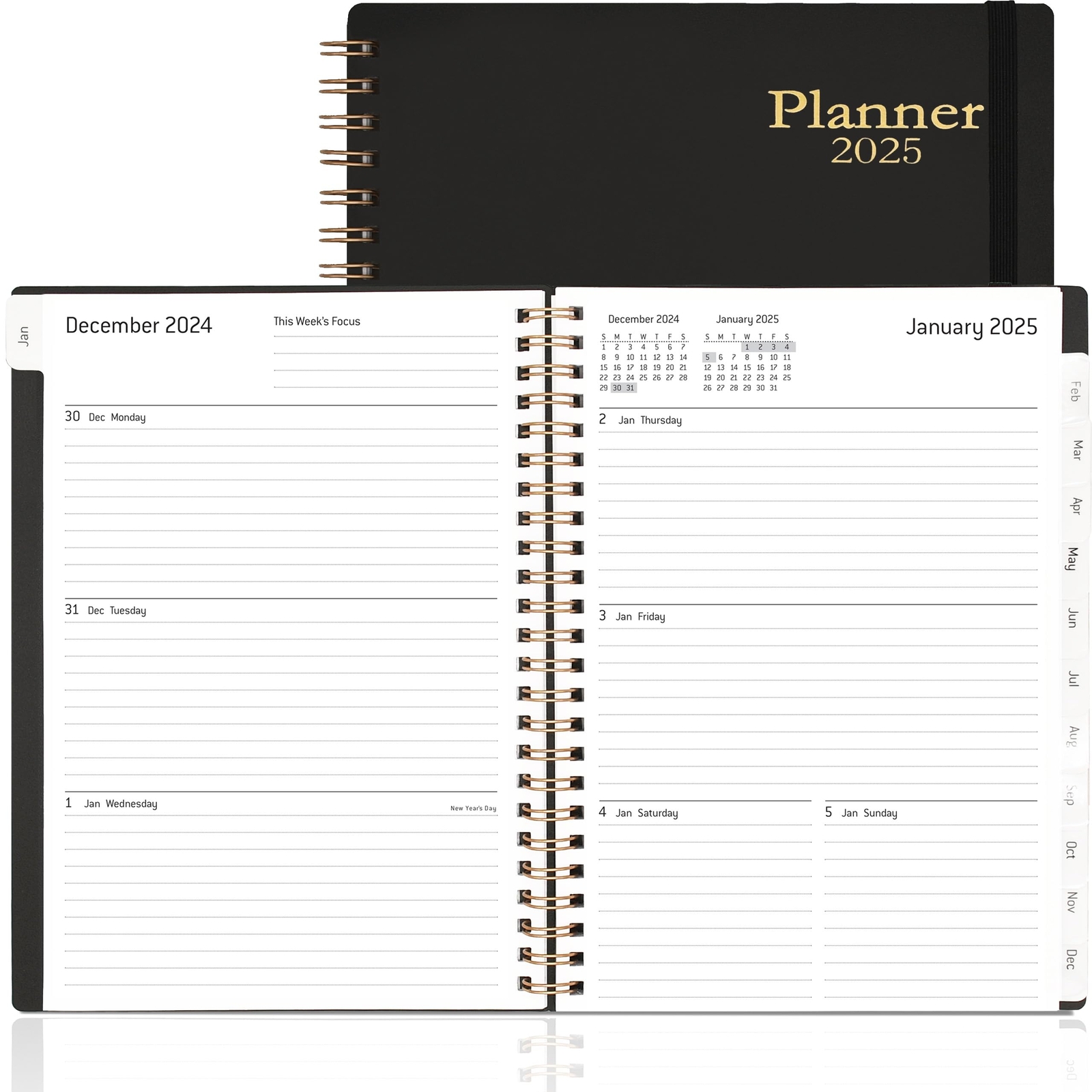 Daily Planner 2025 Jan.2025-Dec.2025 6.2