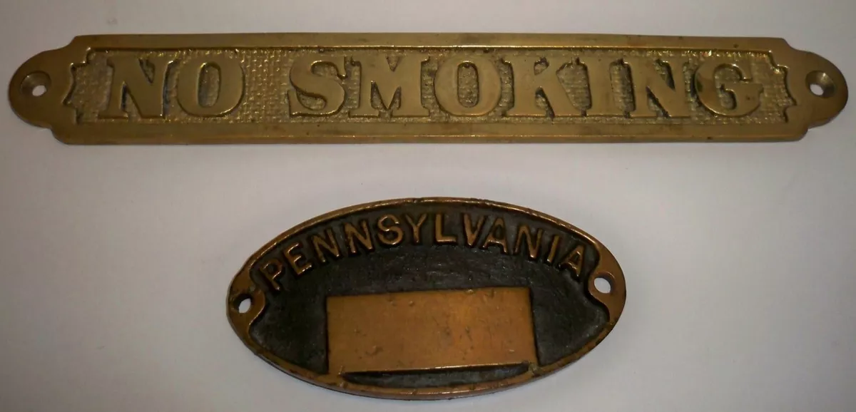 Brass on sale door plaques