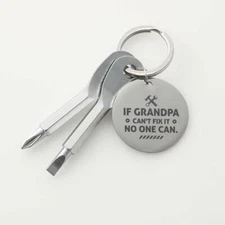 Screwdriver Keychain Set - If Grandpa Can't Fix It