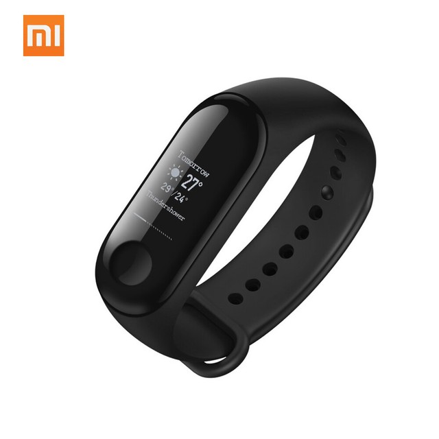 xiaomi mi sport band 3 with oled screen and heart rate monitor
